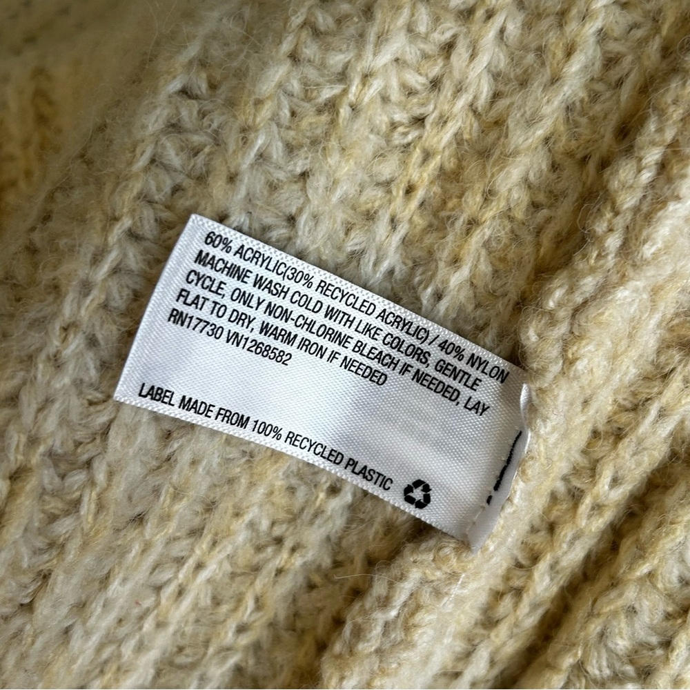 Universal Thread Cream Knit Cardigan size large winter trending oversized - Picture 8 of 10